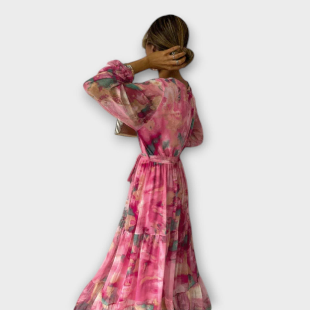 Hella | Aquarelle Dream Maxikleid