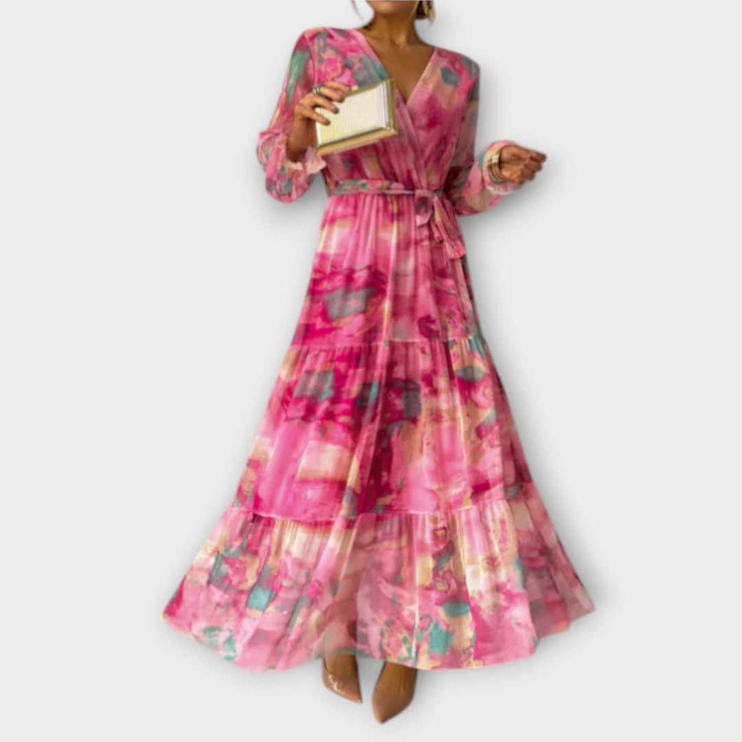 Hella | Aquarelle Dream Maxikleid