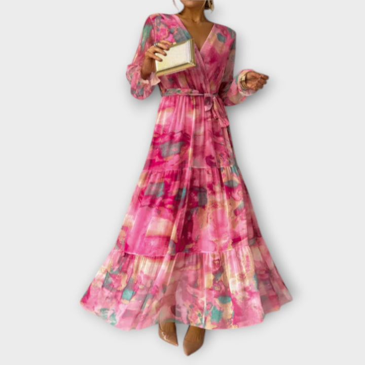 Hella | Aquarelle Dream Maxikleid