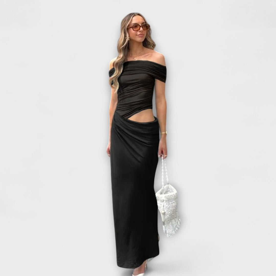 Tina | Rüschendes Unregelmäßiges Kleid