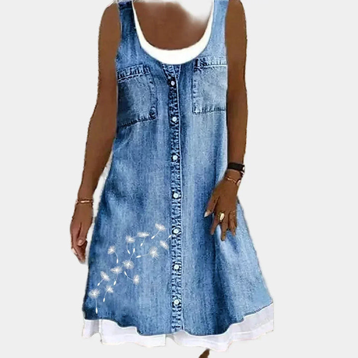 Maria | Elegantes und Weiches Jeanskleid