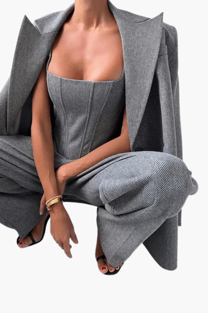 Hella | Graues Eleganz-Set