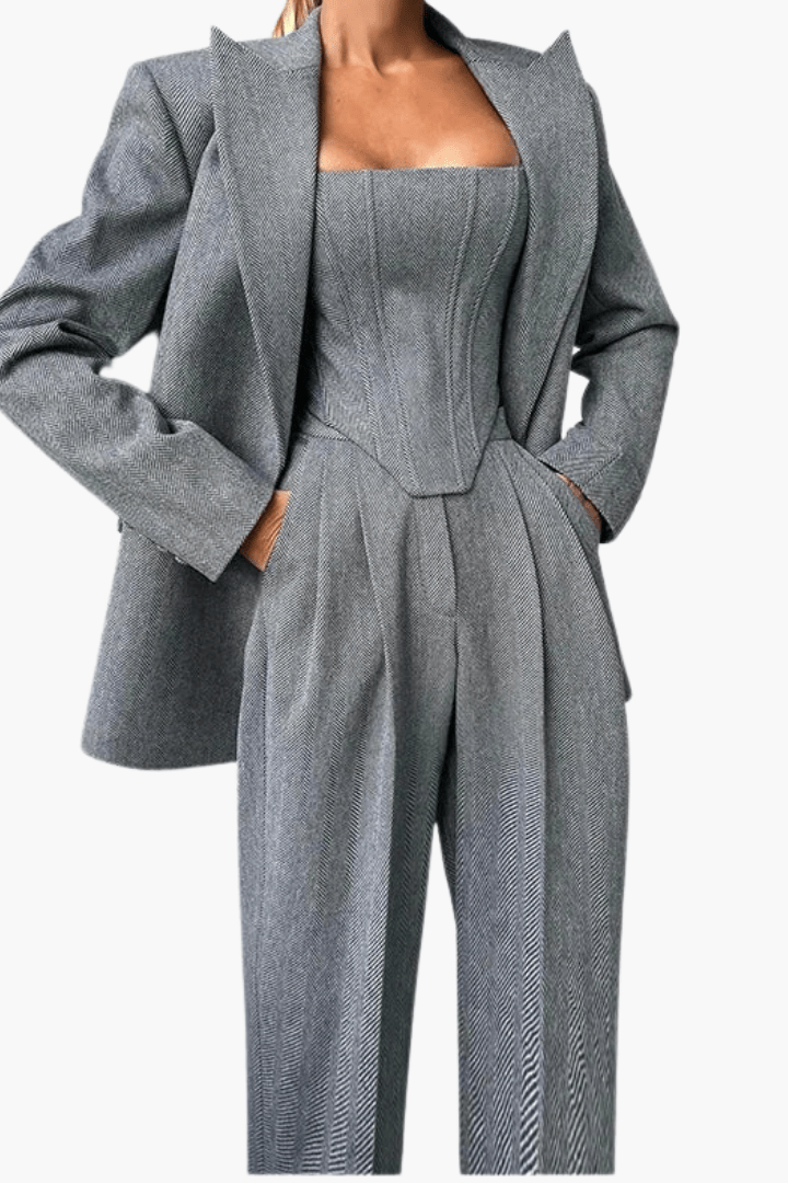 Hella | Graues Eleganz-Set