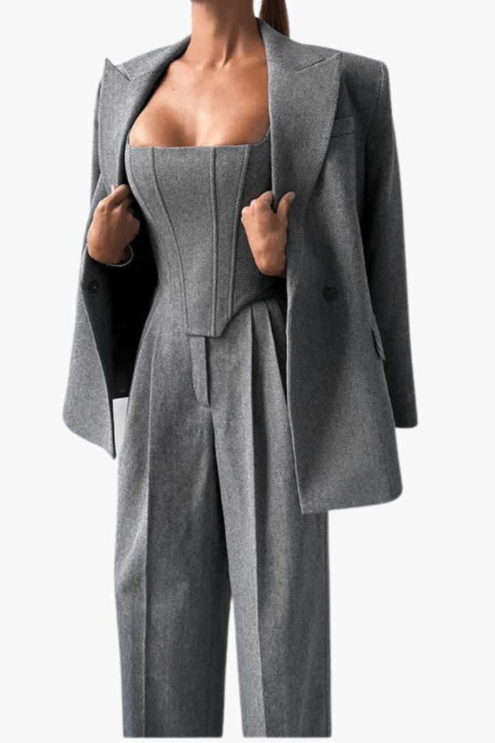 Hella | Graues Eleganz-Set