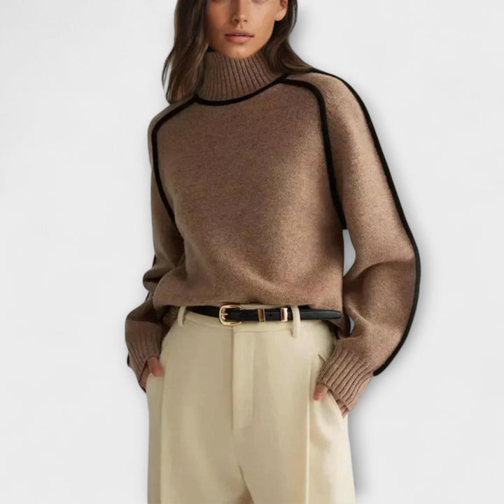 Mia | Pullover mit hohem Kragen
