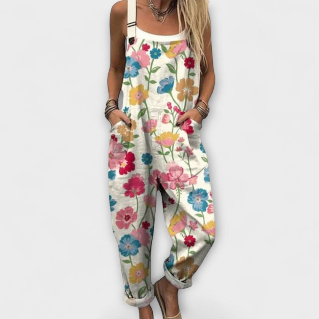 Renate | Overall mit Blumenmuster