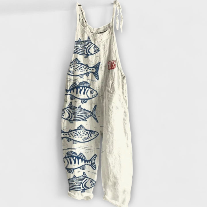 Anneliese | Vintage-Overall mit Blumenmuster