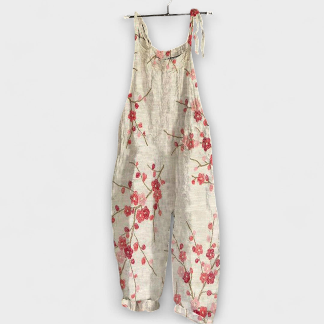 Magda | Vintage-Overall mit Blumenmuster