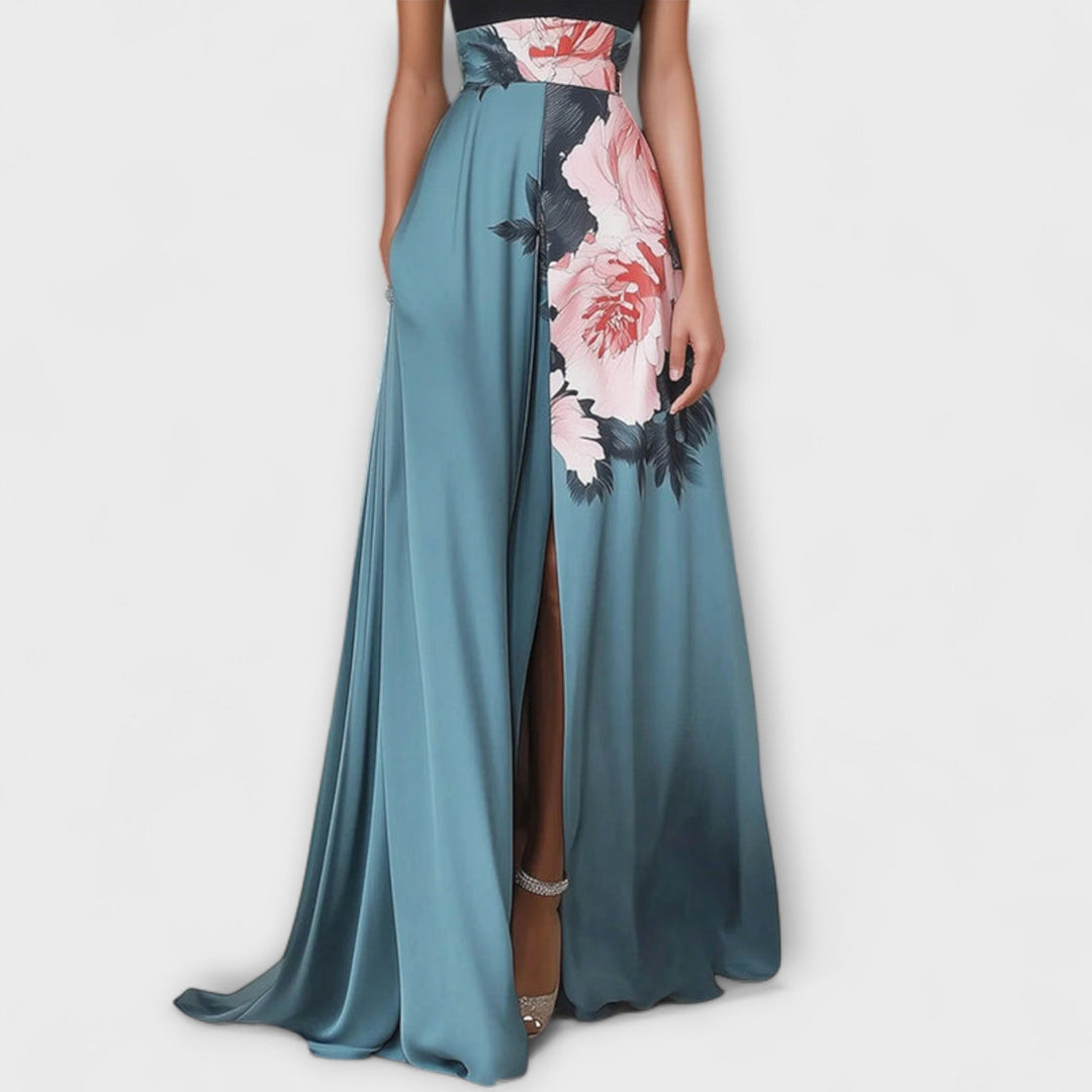 Christina | floral A-Line Maxikleid