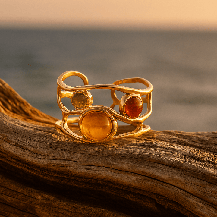Claudia | Goldene Sonnenringe