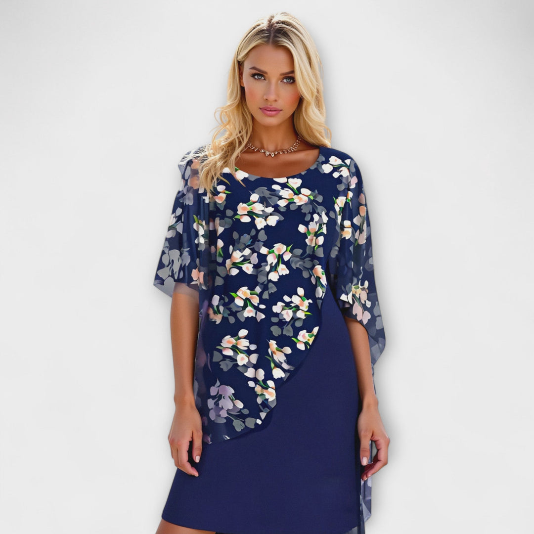 Brigitte | florales Chiffon-Damenkleid