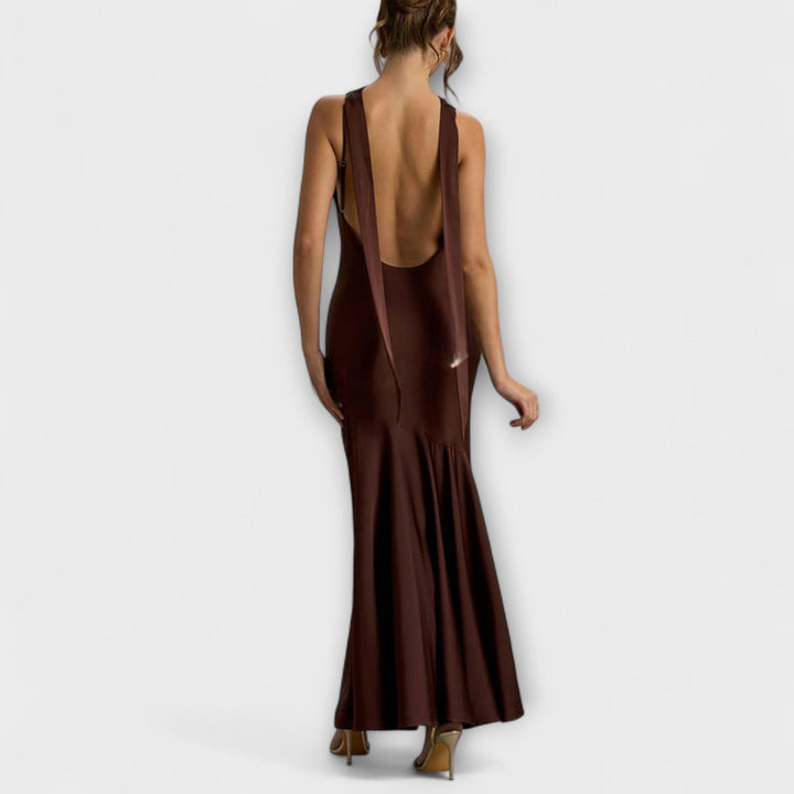 Anna | Elegantes Maxikleid aus Satin