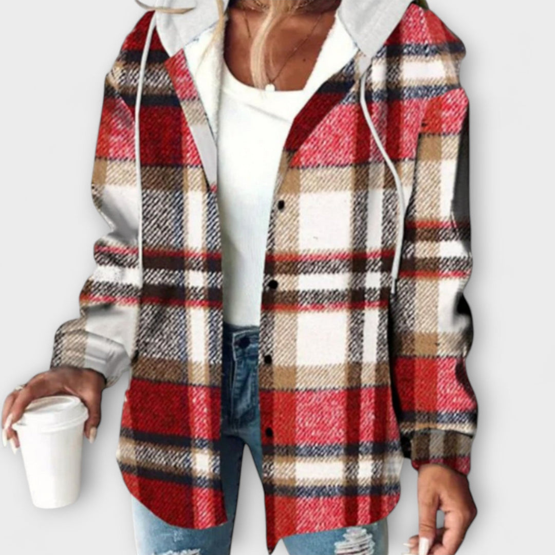 Susanne | Karierter Kapuzenpullover für Frauen