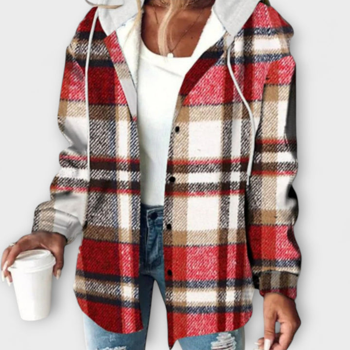 Susanne | Karierter Kapuzenpullover für Frauen