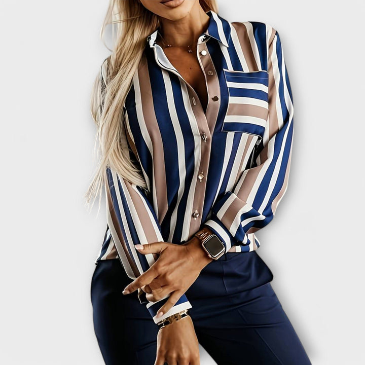 Ingrid | lässige und ruhige Stribet Bluse