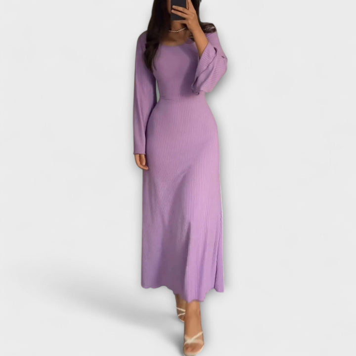 Birgit | Schickes Strickkleid mit Taillendetail