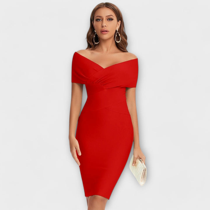 Rike | Elegantes Kleid mit V-Ausschnitt