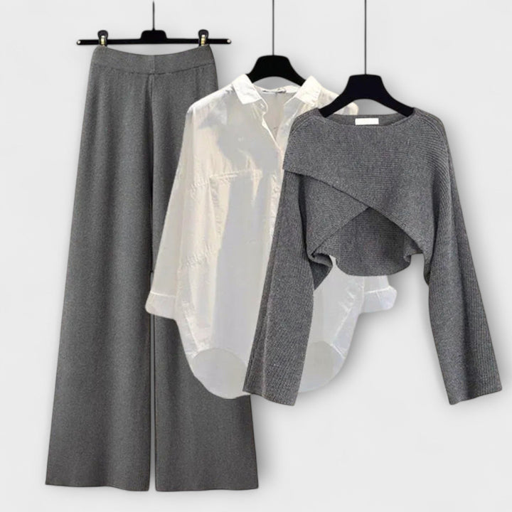 Trude | Gemütliches 3-teiliges Langarm-Set