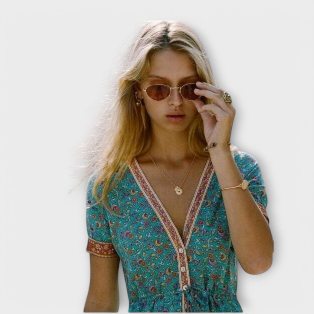 Elisa | Boho-Midikleid