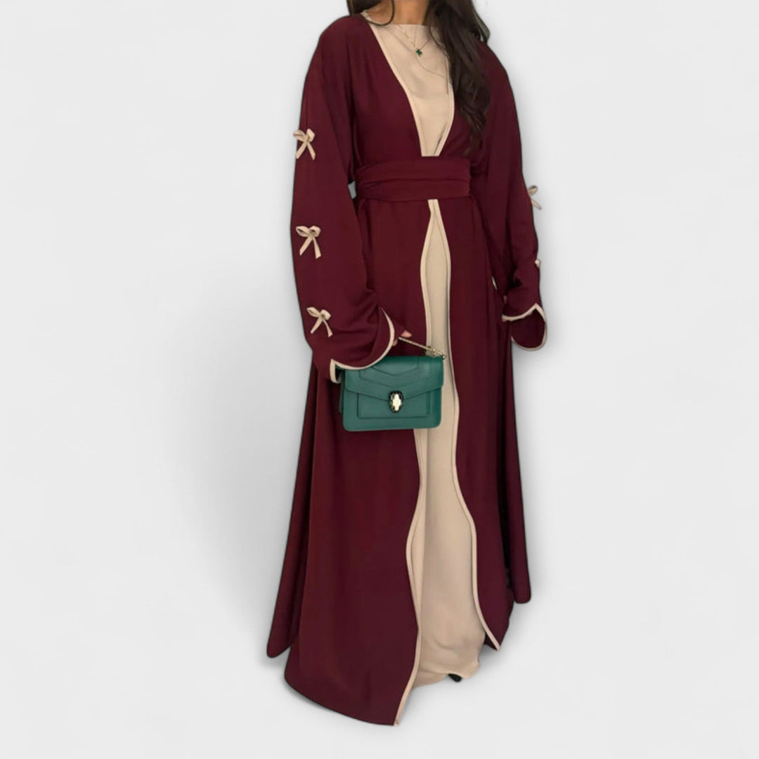 Marina | Schicker Strickjacke und Kleid Duo mit Schleifenverzierung