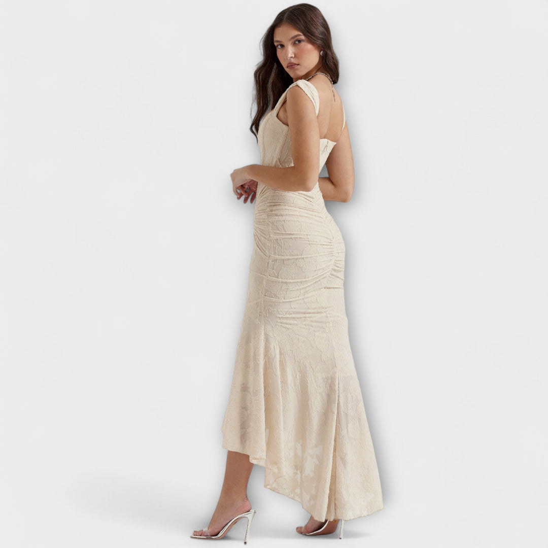 Lore | Langes Kleid mit Eleganten und Raffinierten Korsett