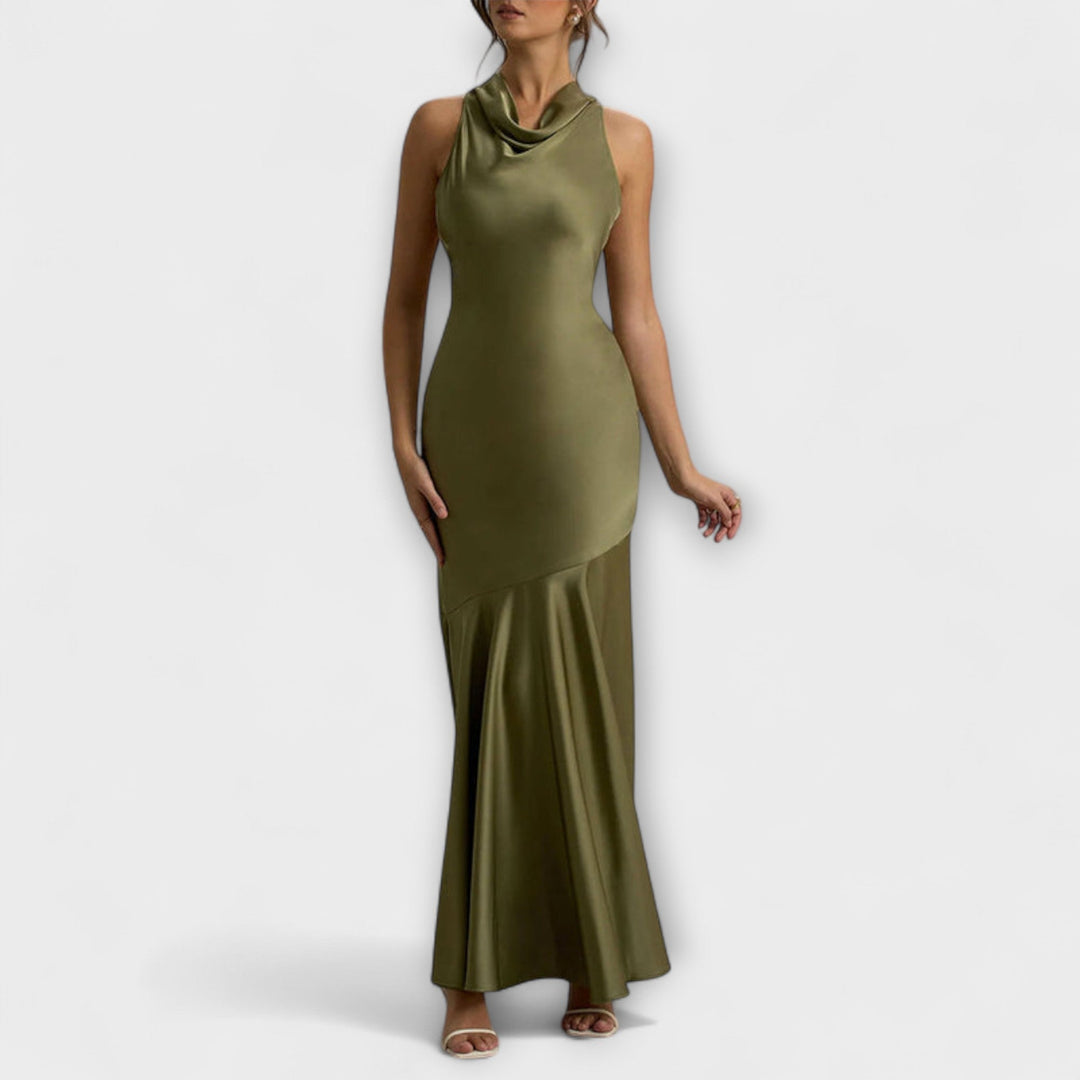 Anna | Elegantes Maxikleid aus Satin