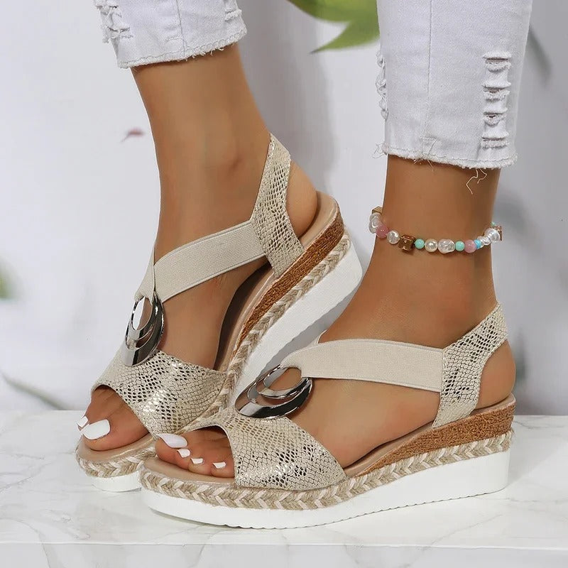 Gerda | Elegante Plateausandalen