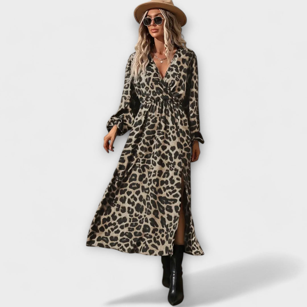 Petra | Stylisches Kleid mit Leopardenmuster