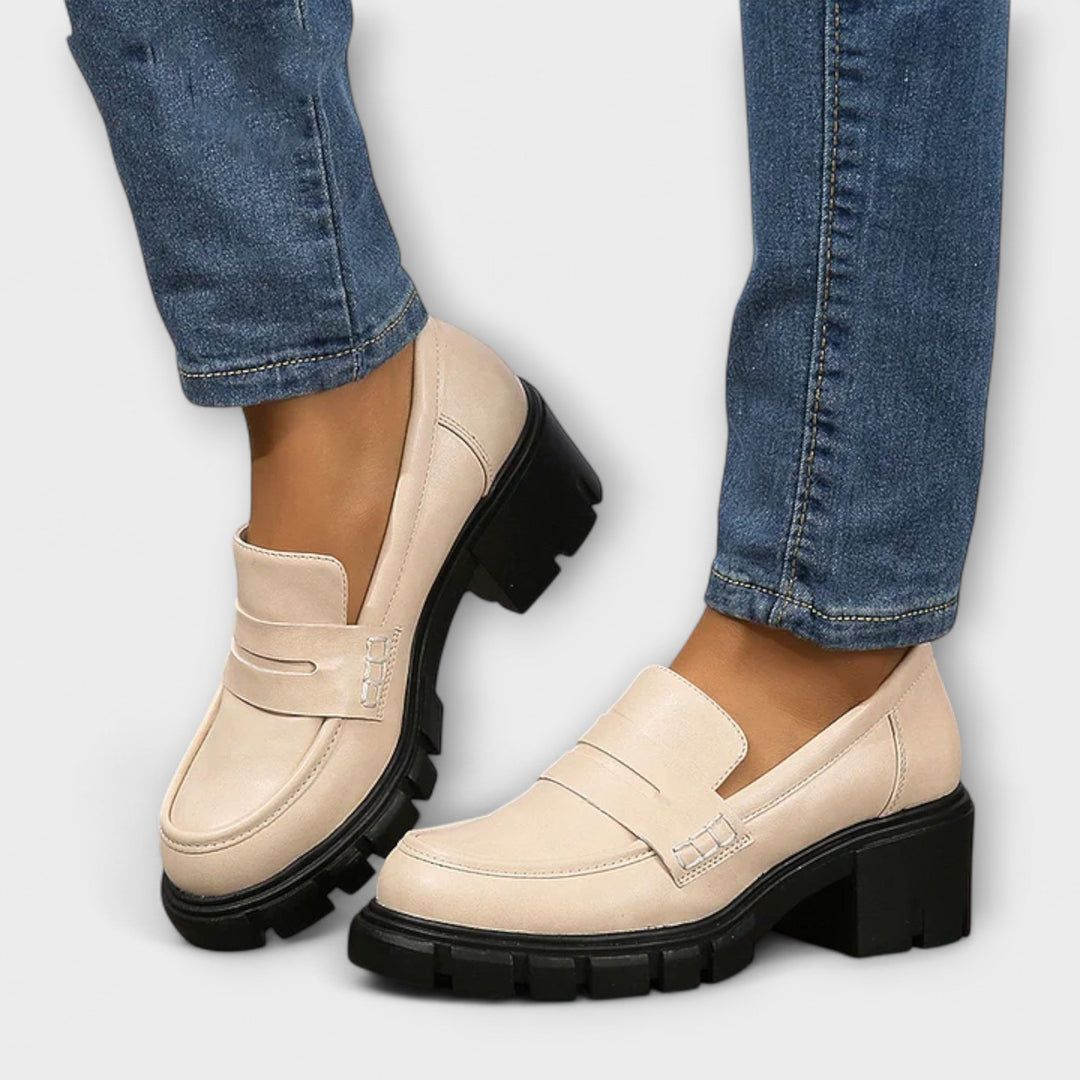 Gisela | Lässige Loafer mit klobigem Absatz