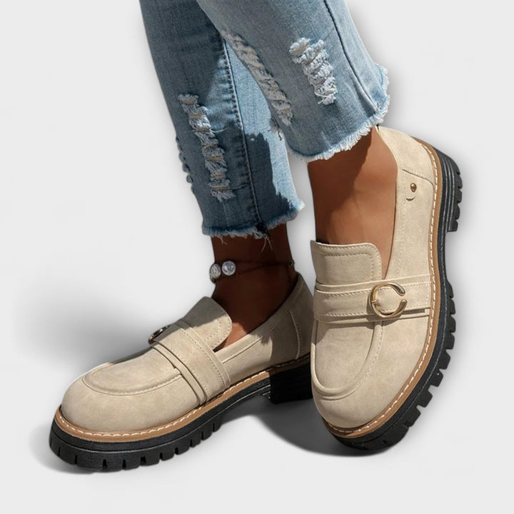 Luisa | Lässige Slipper mit runder Spitze
