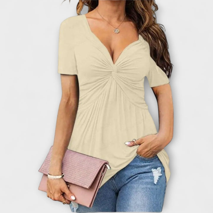 Amelie | V-Ausschnitt-T-Shirt