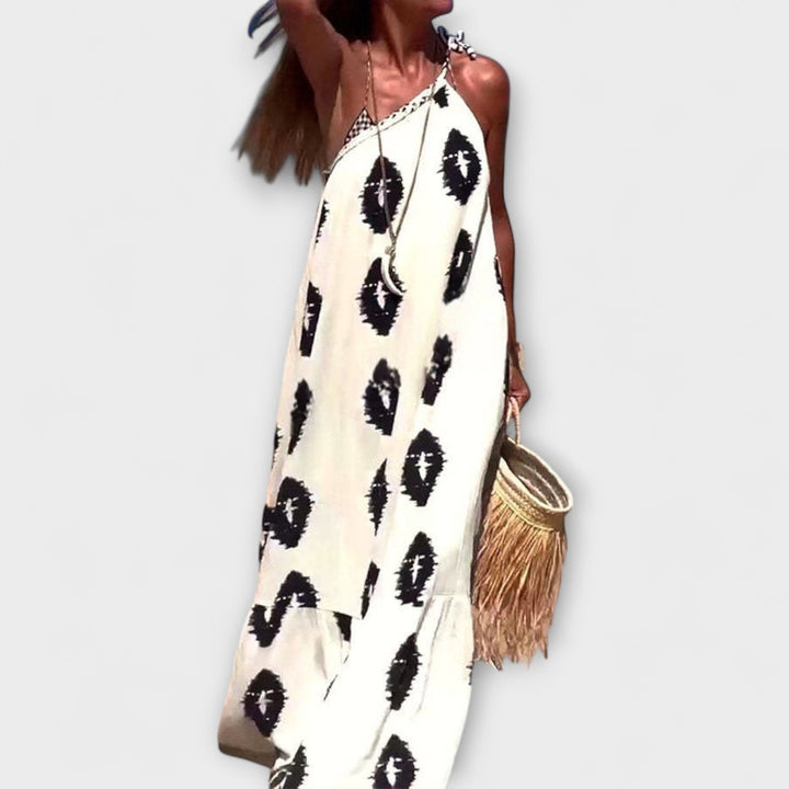 Cornelia | Sonnenstrahlen Ausstrahlung Ein-Schulter-Maxikleid
