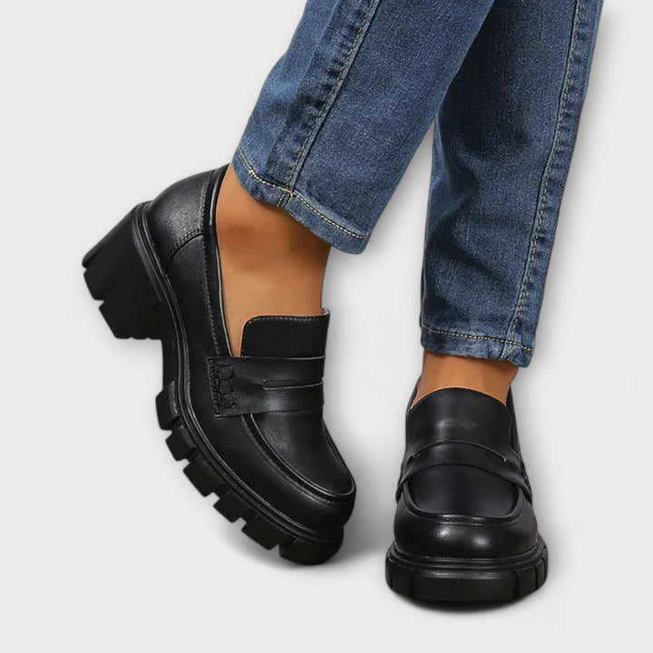 Gisela | Lässige Loafer mit klobigem Absatz