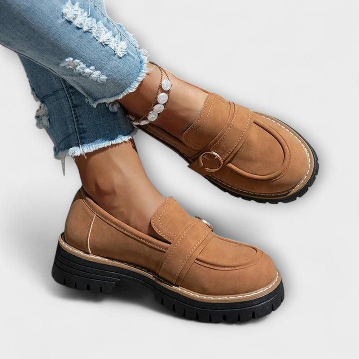 Luisa | Lässige Slipper mit runder Spitze