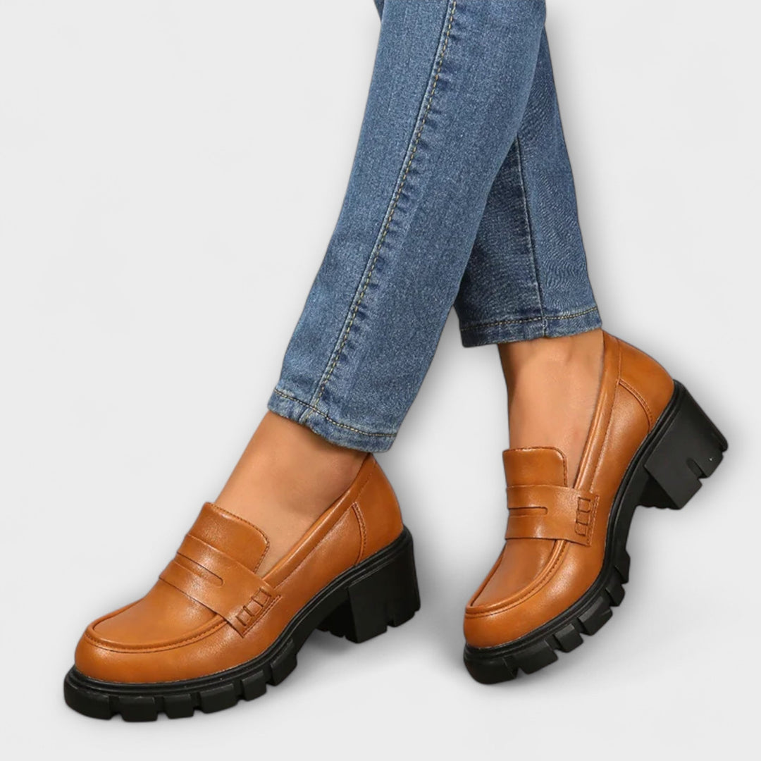 Gisela | Lässige Loafer mit klobigem Absatz