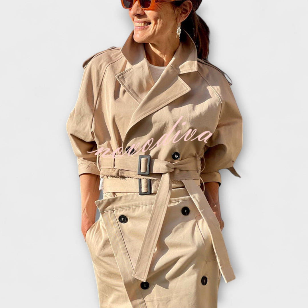 Philippa | Elegante Jacke Midi-Rock mit Taschen