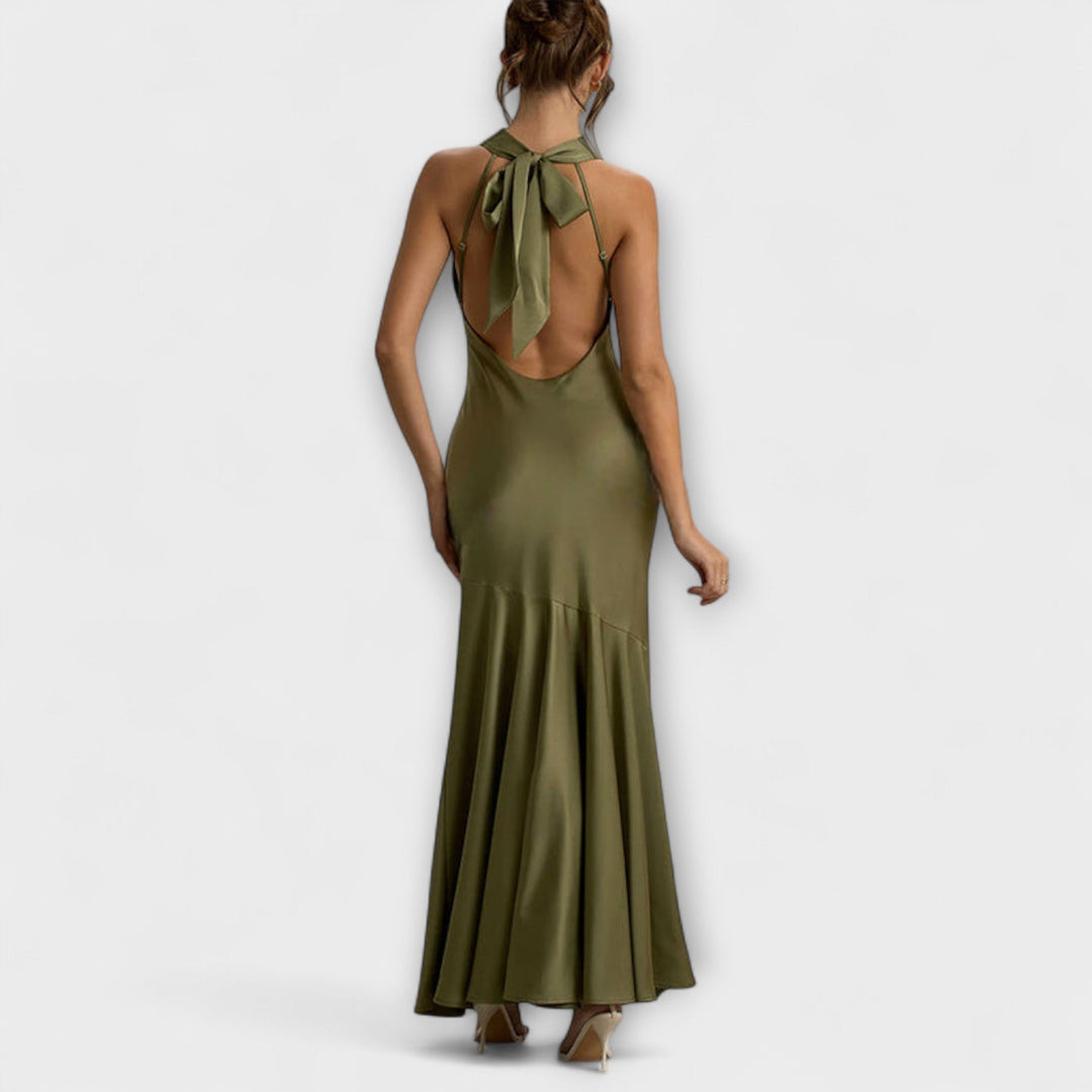 Anna | Elegantes Maxikleid aus Satin