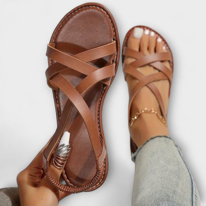 Mareike | Damen Sandalen mit leichtem Kreuzverschluss