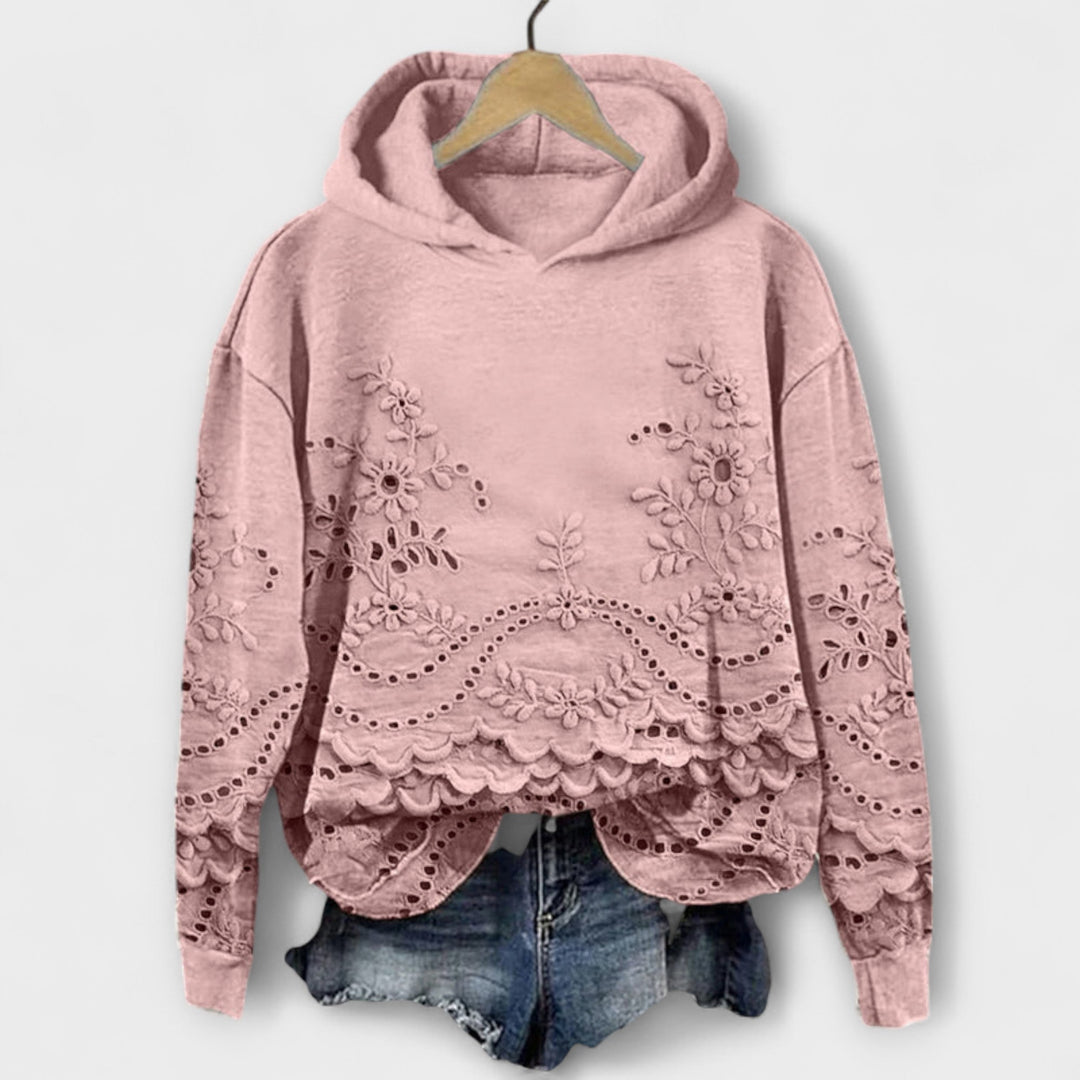 Karina | Vintage Hoodie Mit Blumenmuster