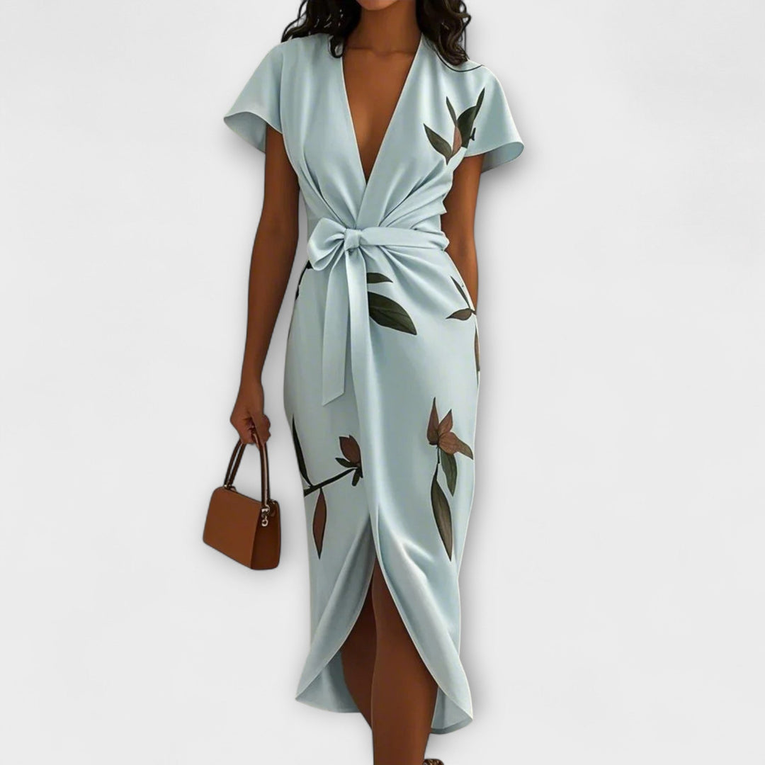 Doris | Satin Wickel-Kleid