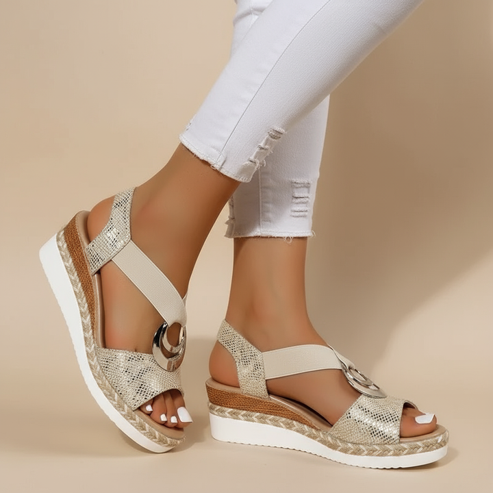 Gerda | Elegante Plateausandalen