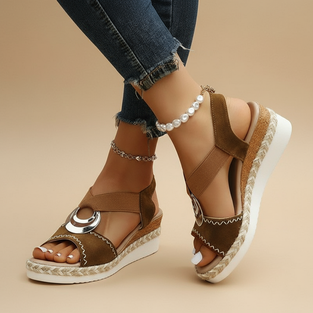 Gerda | Elegante Plateausandalen