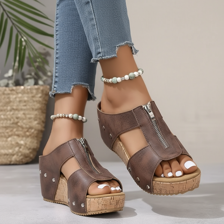 Thea | Stylische Keilsandalen