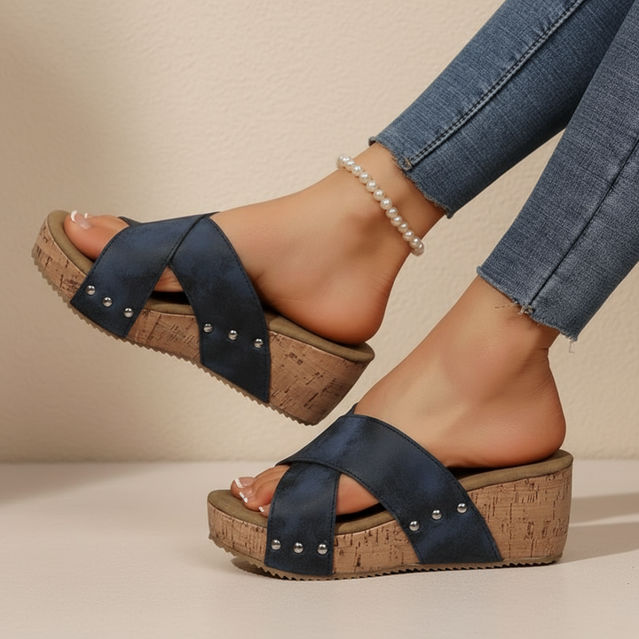 Ellen | Boho Keilsandalen Bekleidung & Accessoires