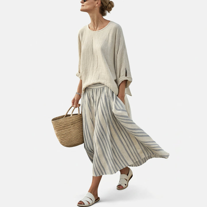 Marta | Set aus Bambus-Leinen
