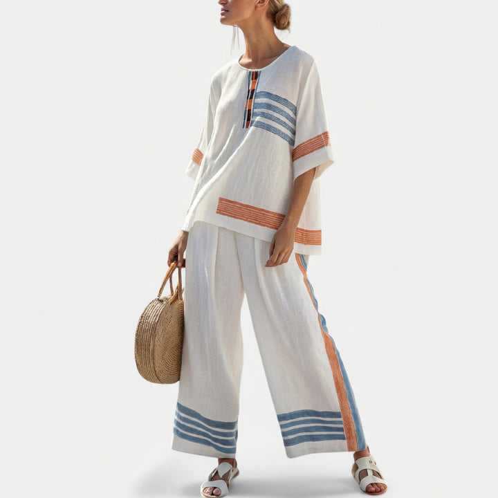 Minna | Ethnisches Set Margeriten