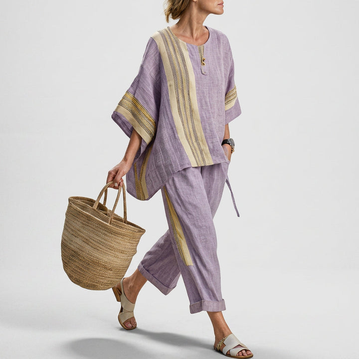 Lisa | Boho-Linen- und Bambus-Set