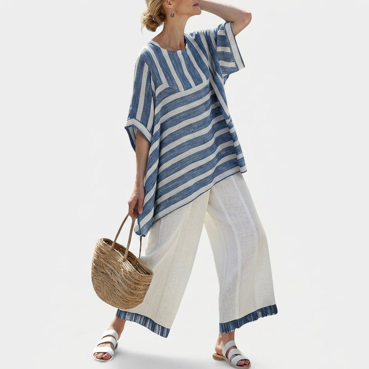 Silvia | Mediterranes Leinen-Set