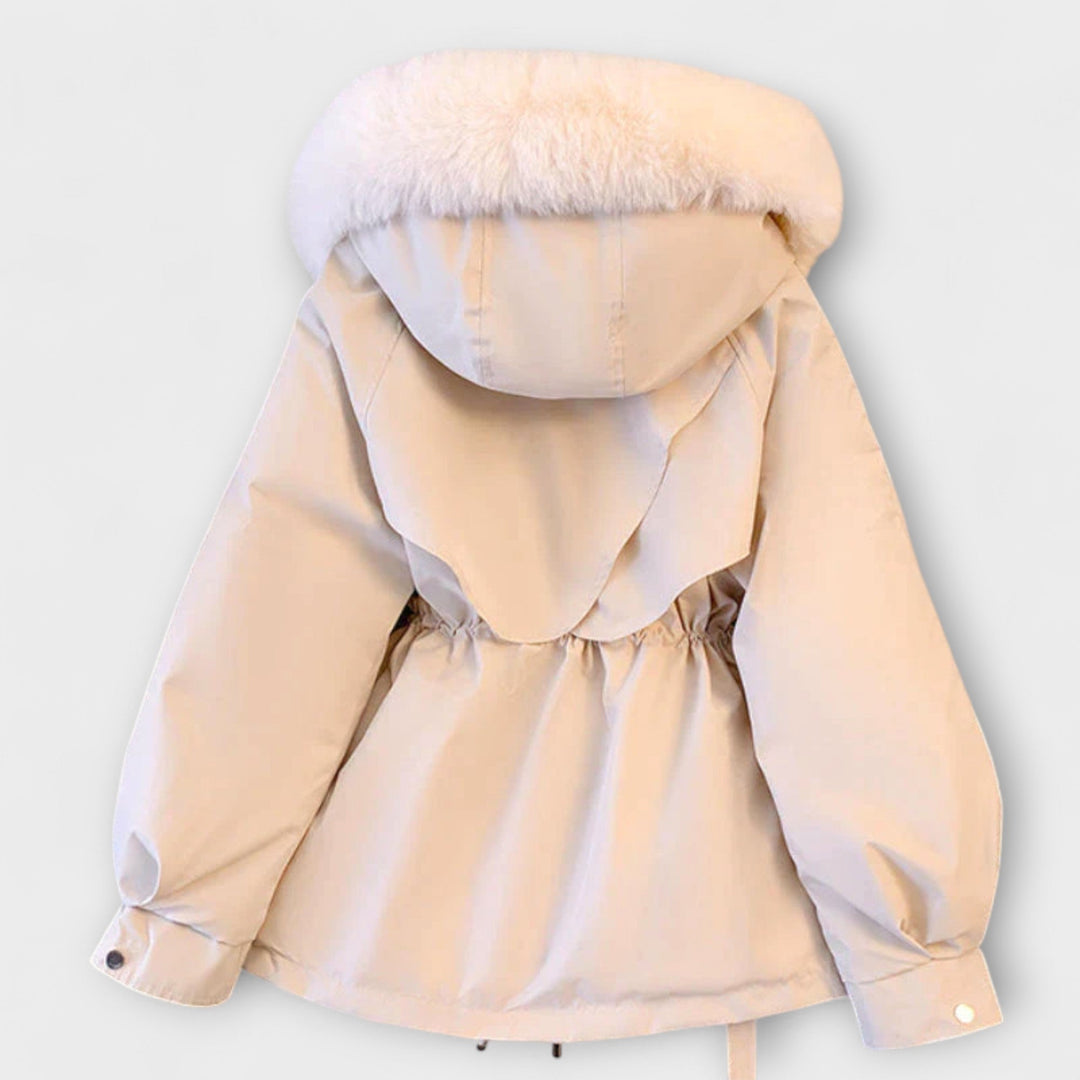 Luisa | Elegante Winterjacke Brévine mit Pelzkragen