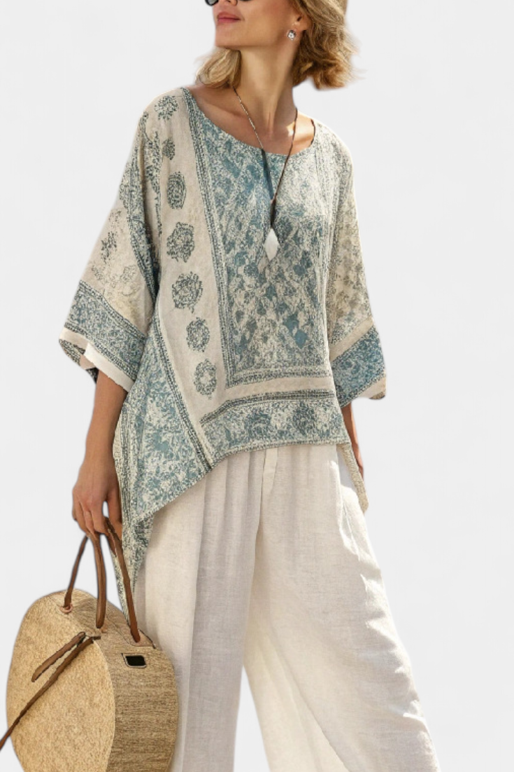 Imke | Mediterranes Leinen-Set